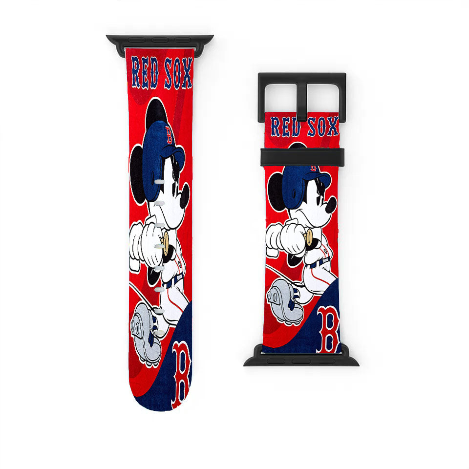 Boston Red Sox Disney Mickey Mouse Apple Watch Band 38Mm - 44Mm
