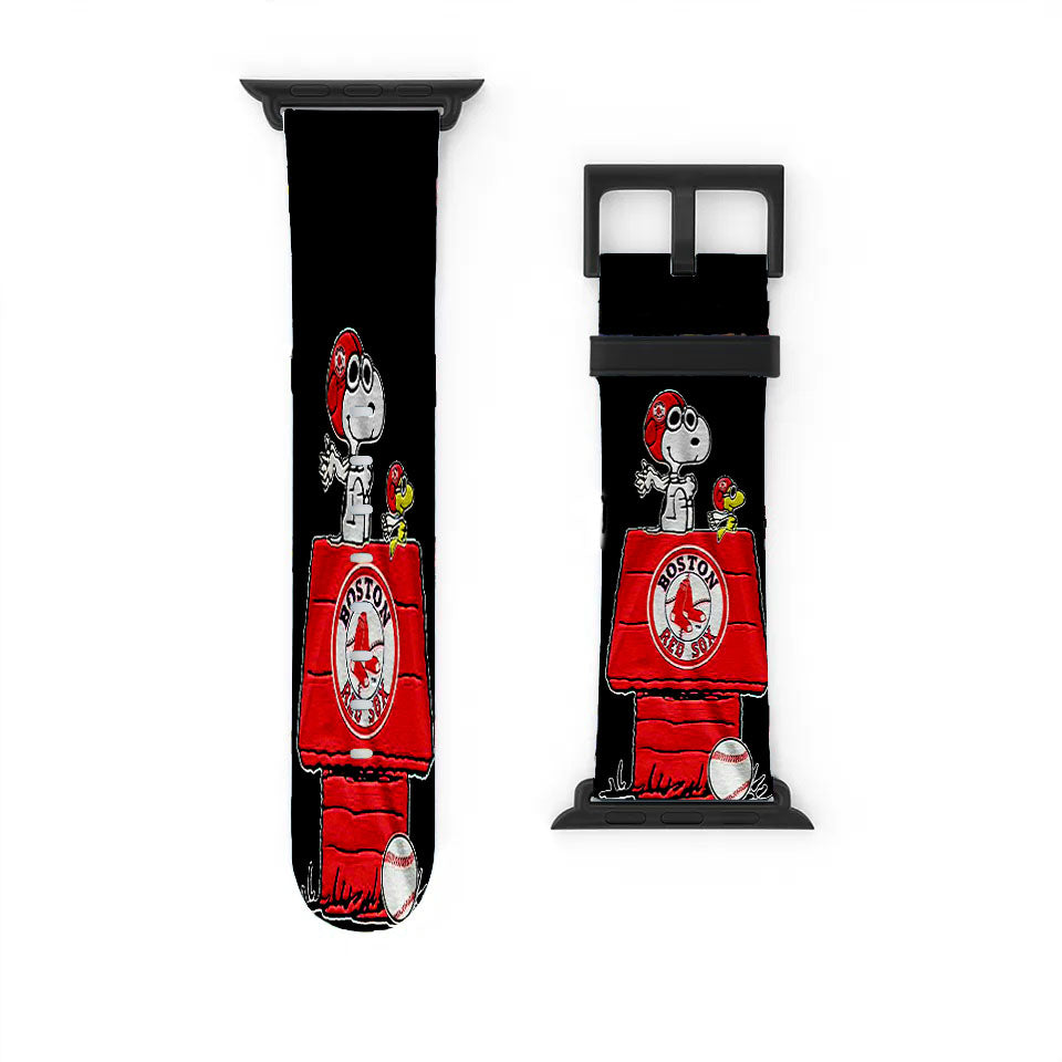 Boston Red Sox Snoopy Apple Watch Band 38Mm - 44Mm