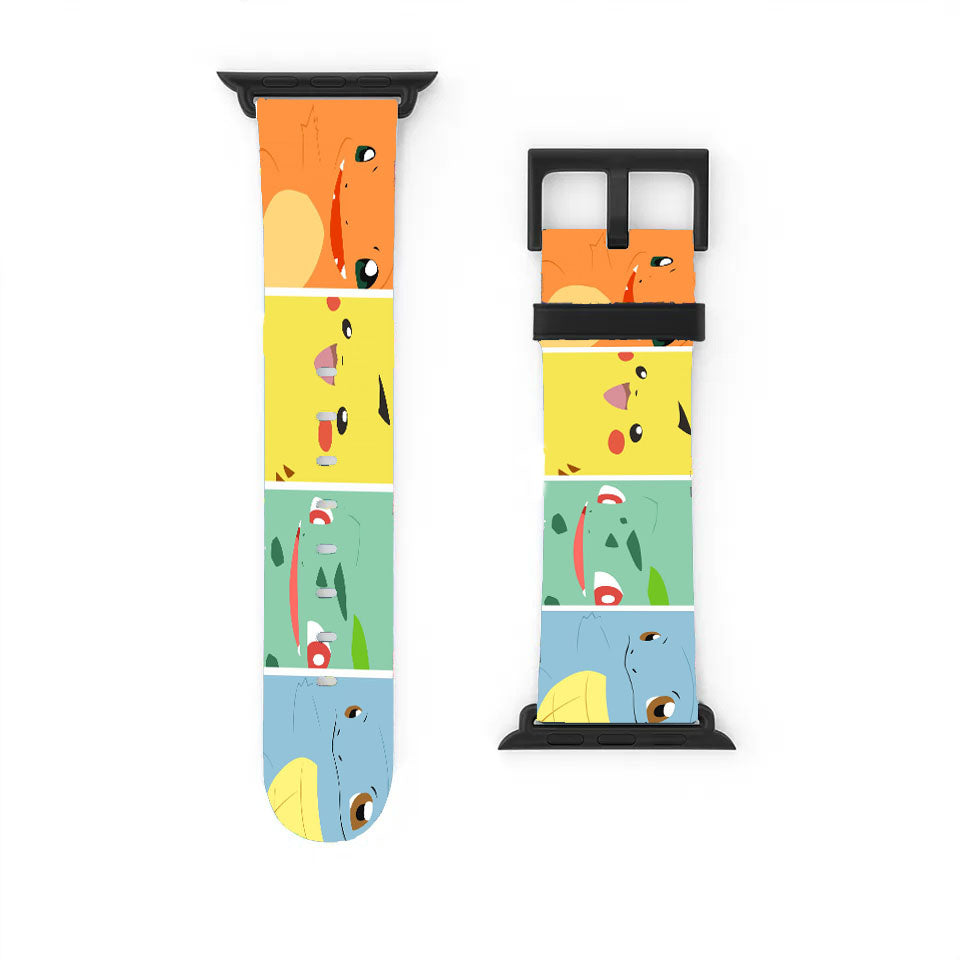 Bulbasaur Squirtle Charmander Pikachu Apple Watch Band 38Mm - 44Mm