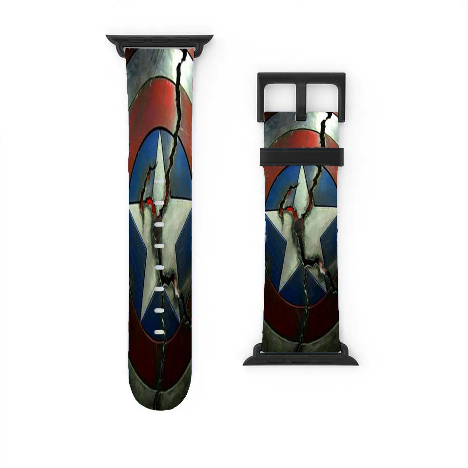 Captain America Shield Apple Watch Band 38Mm - 44Mm