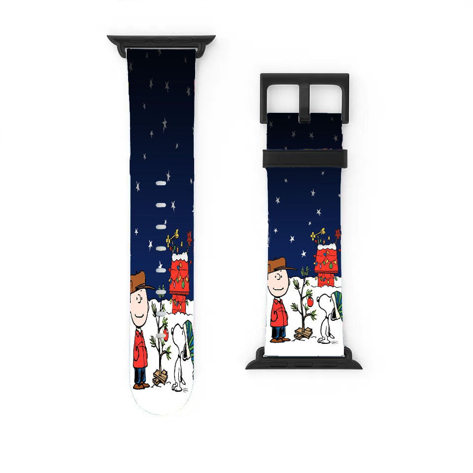Charlie Brown And Snoopy Playing Snow Apple Watch Band 38Mm - 44Mm