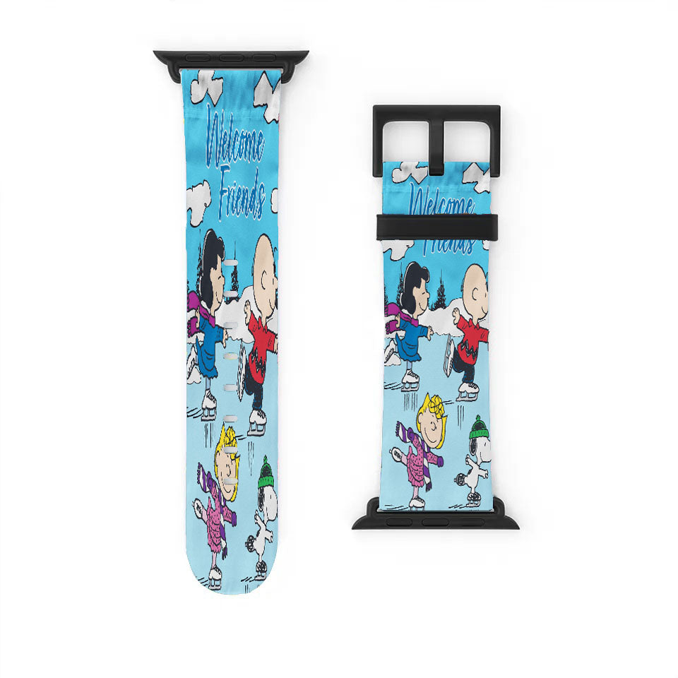 Charlie Brown Peanuts Gang Winter Apple Watch Band 38Mm - 44Mm