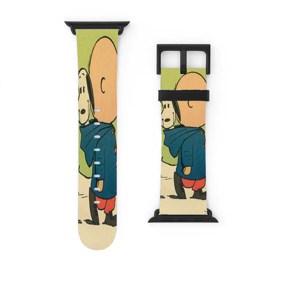 Charlie Brown Snoopy In Hood Apple Watch Band 38Mm - 44Mm