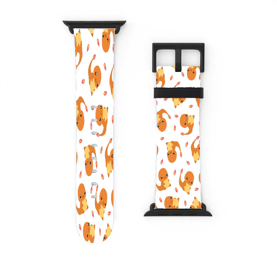 Charmander Cute Pokemon Pattern Apple Watch Band 38Mm - 44Mm