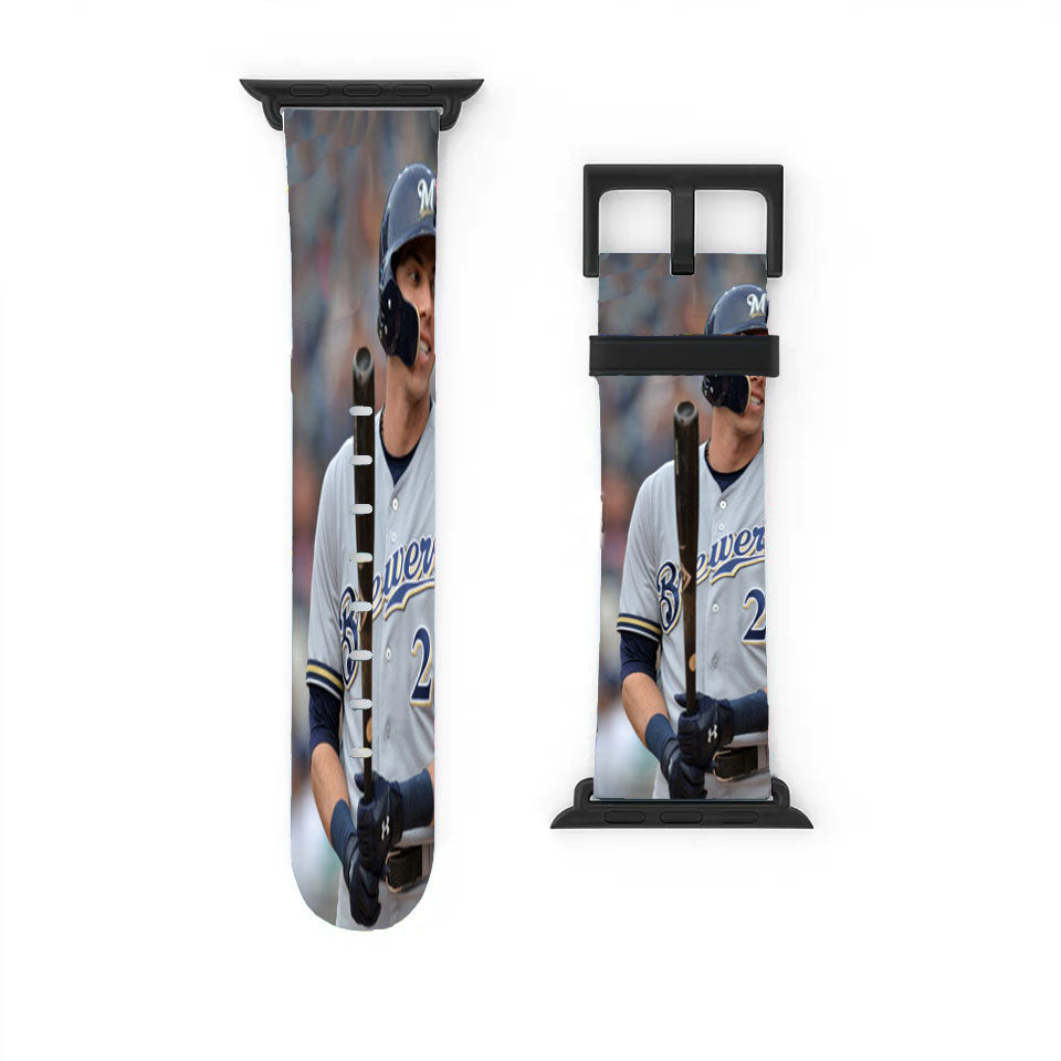 Christian Yelich Milwaukee Brewers Apple Watch Band 38Mm - 44Mm