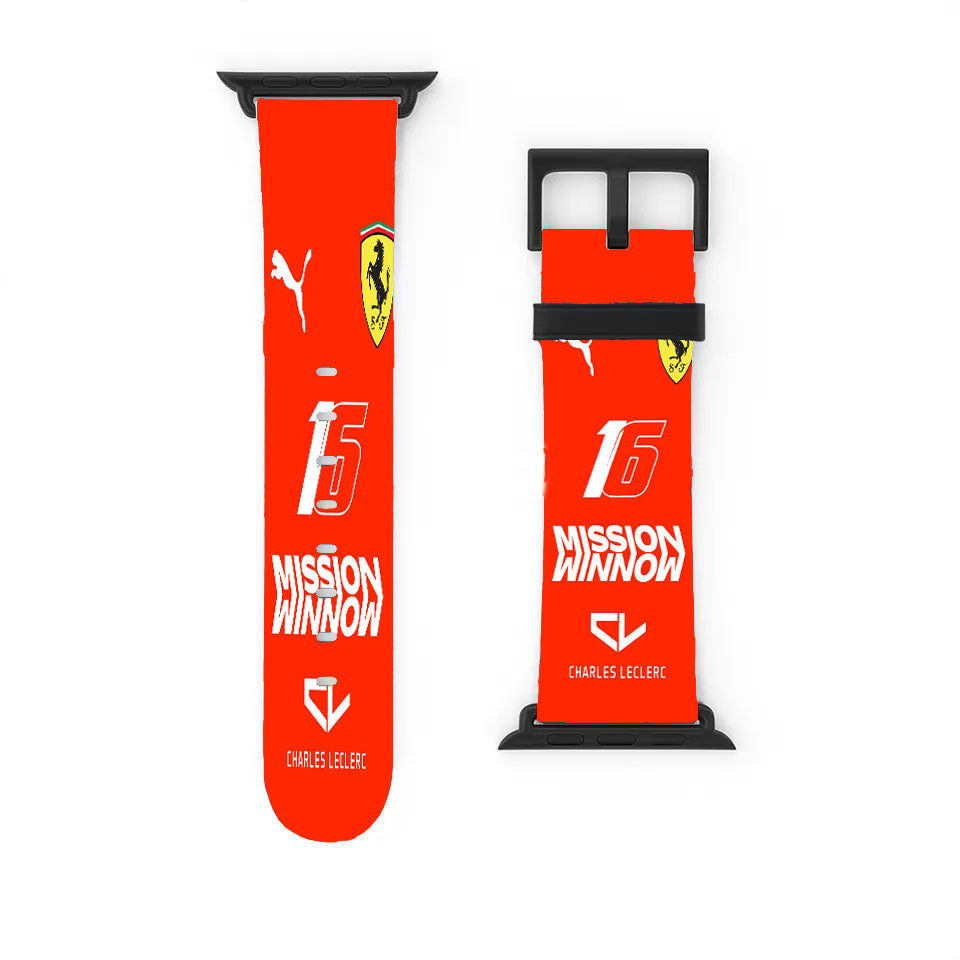 Cl16 Ferrari 019 Driver Mission Winno Apple Watch Band 38Mm - 44Mm