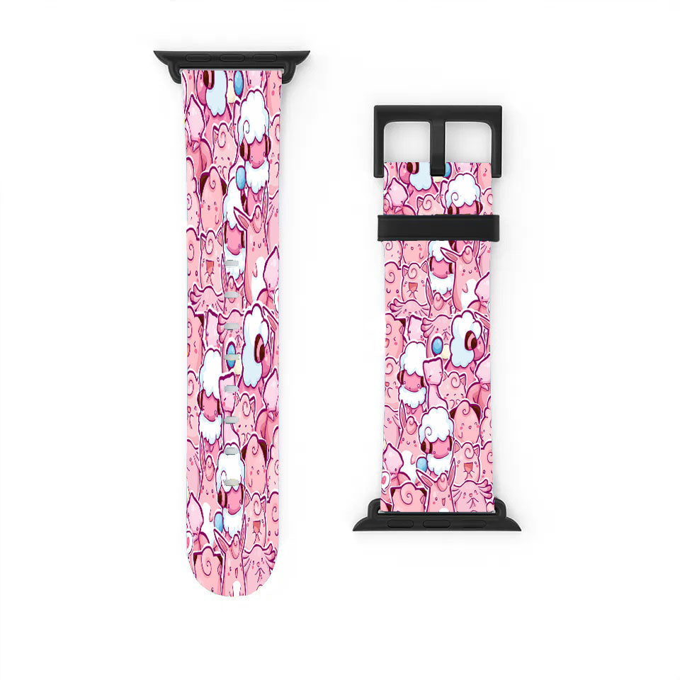Clefairy Clefable Jiglypuff Wigglypuff Chansey Pokemon Apple Watch Band 38Mm - 44Mm