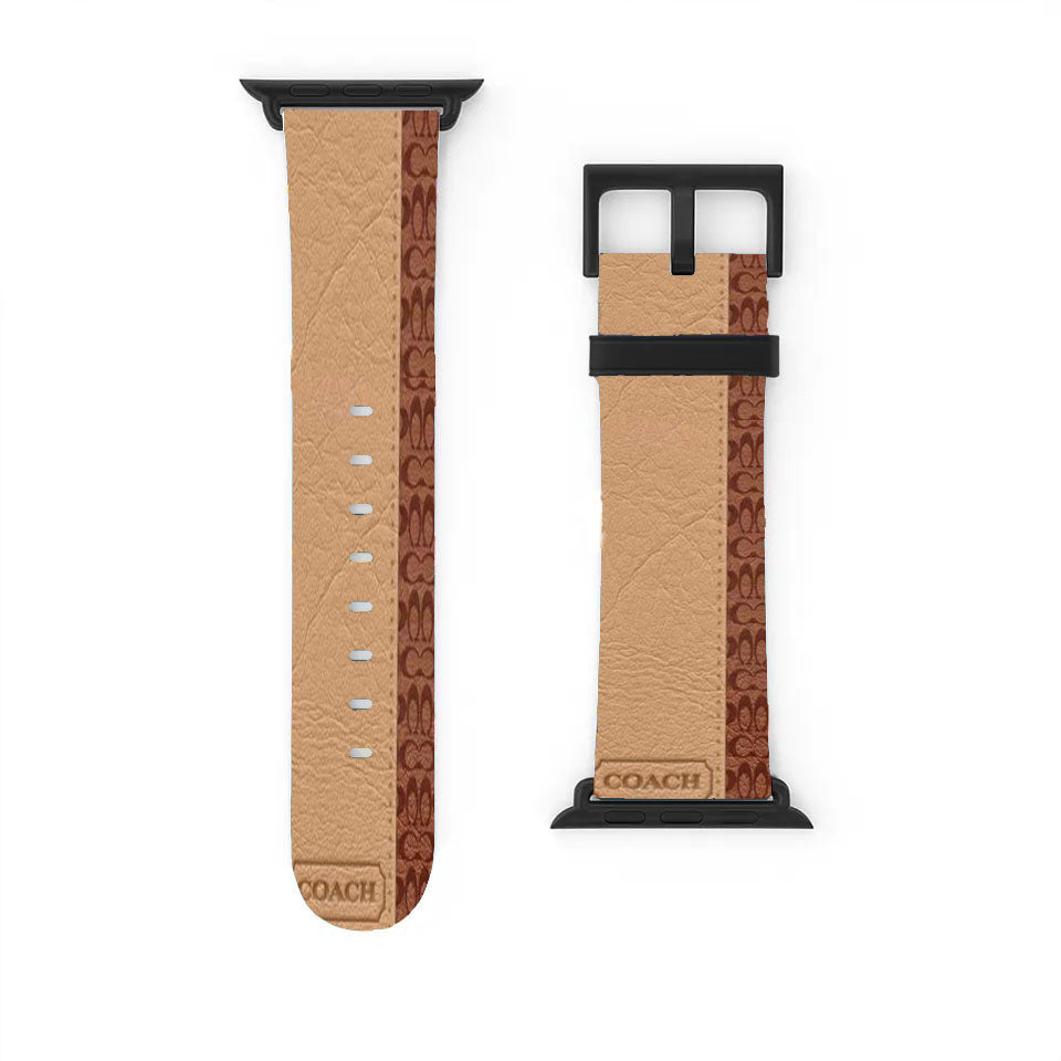 Coach Brown Apple Watch Band 38Mm - 44Mm