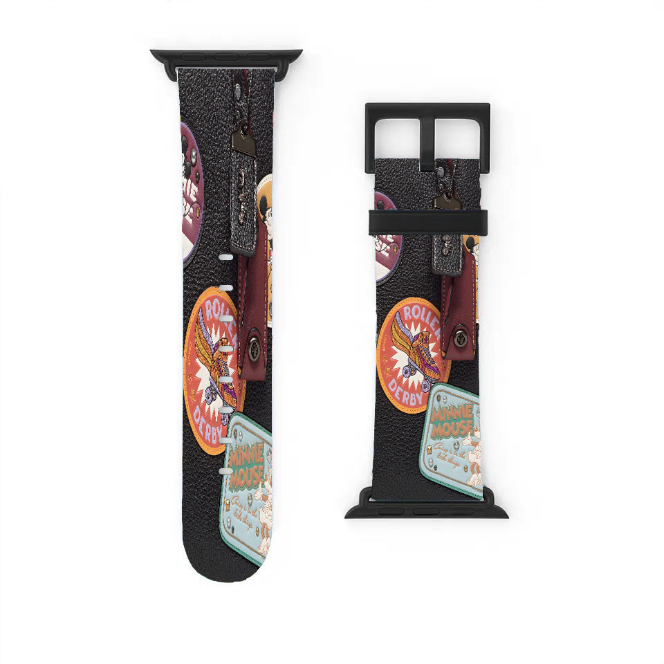 Coach Disney Patch Black Apple Watch Band 38Mm - 44Mm