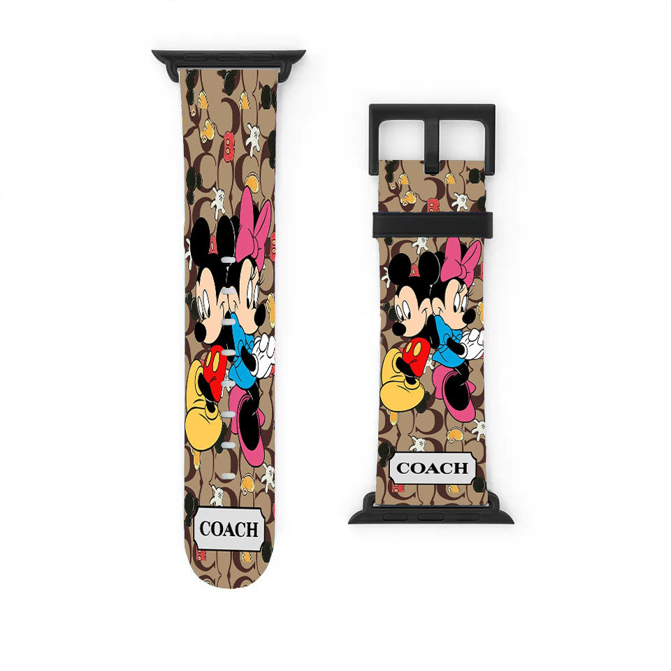 Coach Mickey Minnie Mouse Love Apple Watch Band 38Mm - 44Mm