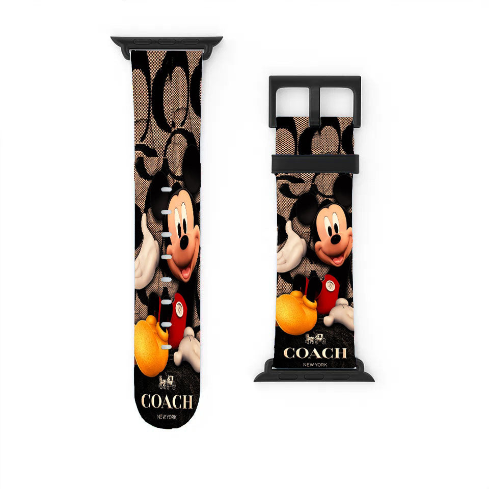 Coach Mickey Mouse Apple Watch Band 38Mm - 44Mm