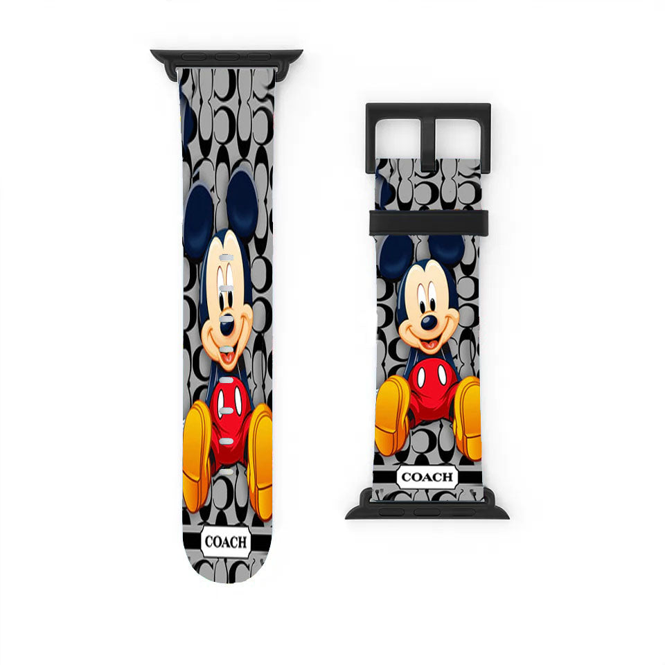 Coach Mickey Mouse Cartoon Apple Watch Band 38Mm - 44Mm