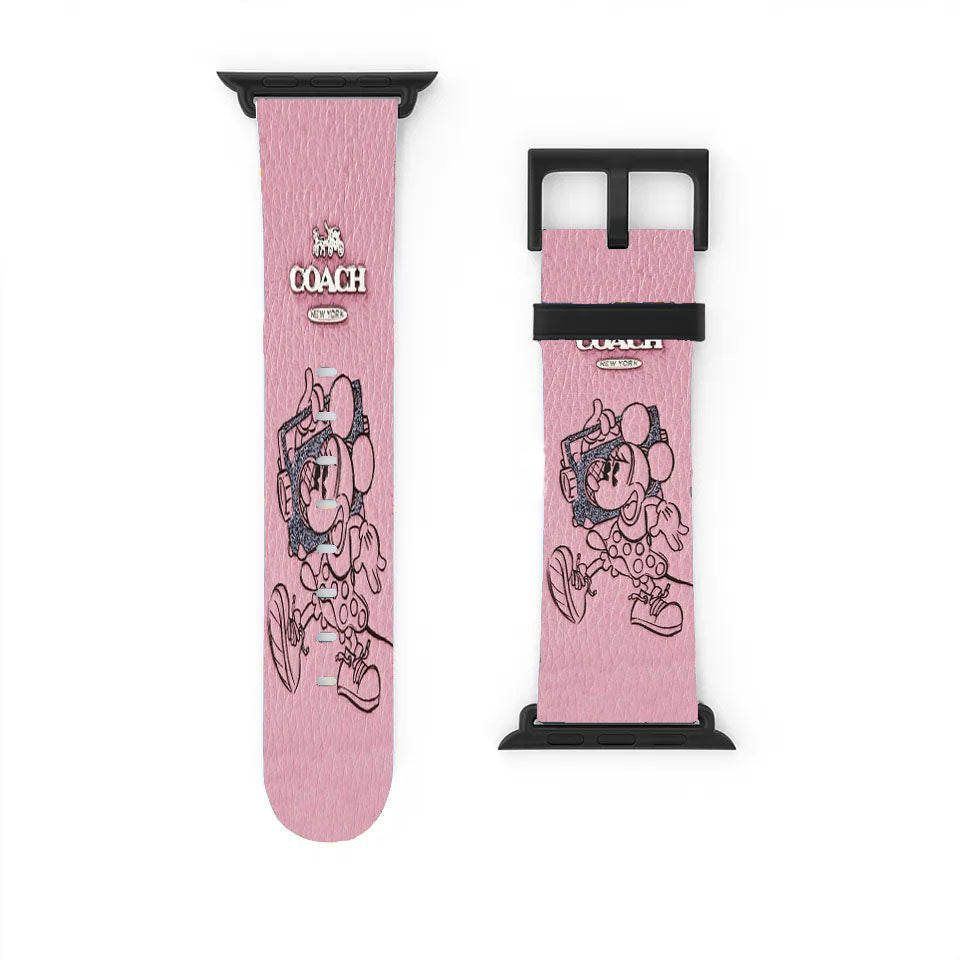 Coach Minnie Mouse Pink Apple Watch Band 38Mm - 44Mm