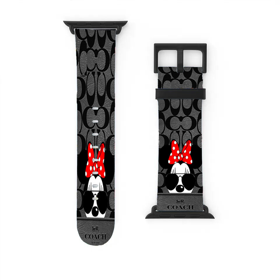 Coach New York Disney Mickey Mouse Apple Watch Band 38Mm - 44Mm