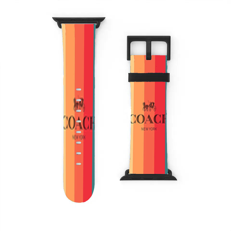 Coach New York Stripe Apple Watch Band 38Mm - 44Mm