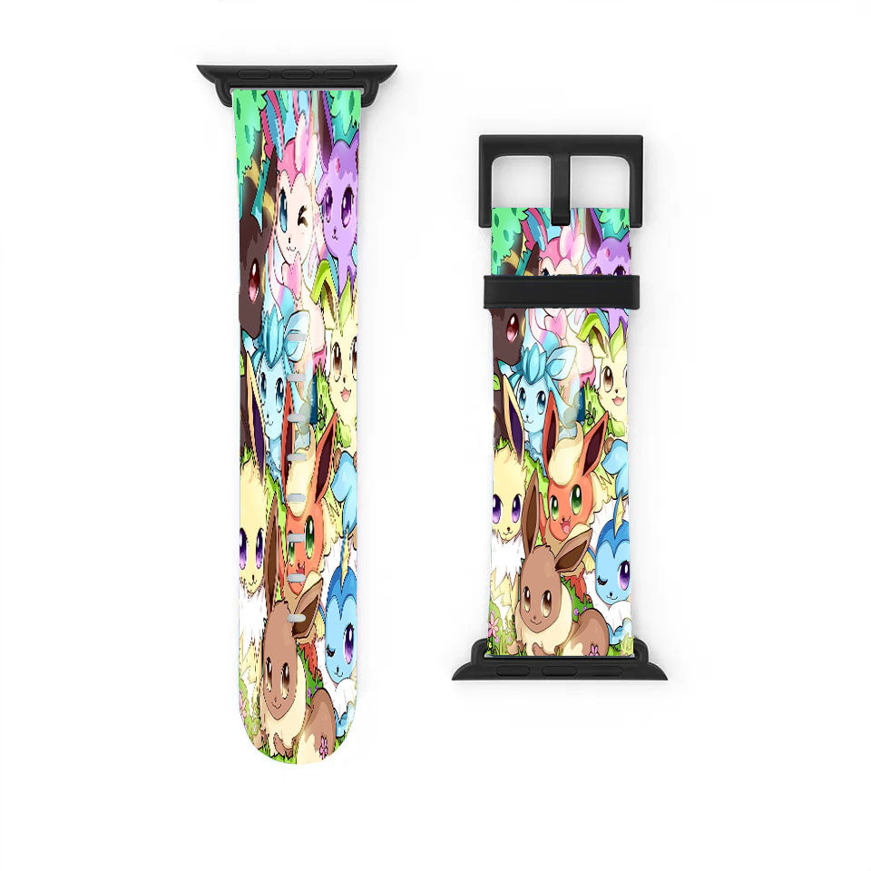 Cute Eevee Pokemon Eeveelutions Apple Watch Band 38Mm - 44Mm