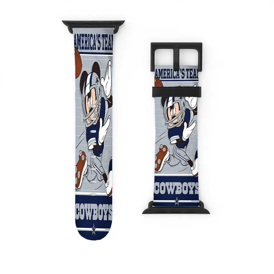 Dallas Cowboys Giants Disney Mickey Mouse Nfl Apple Watch Band 38Mm - 44Mm