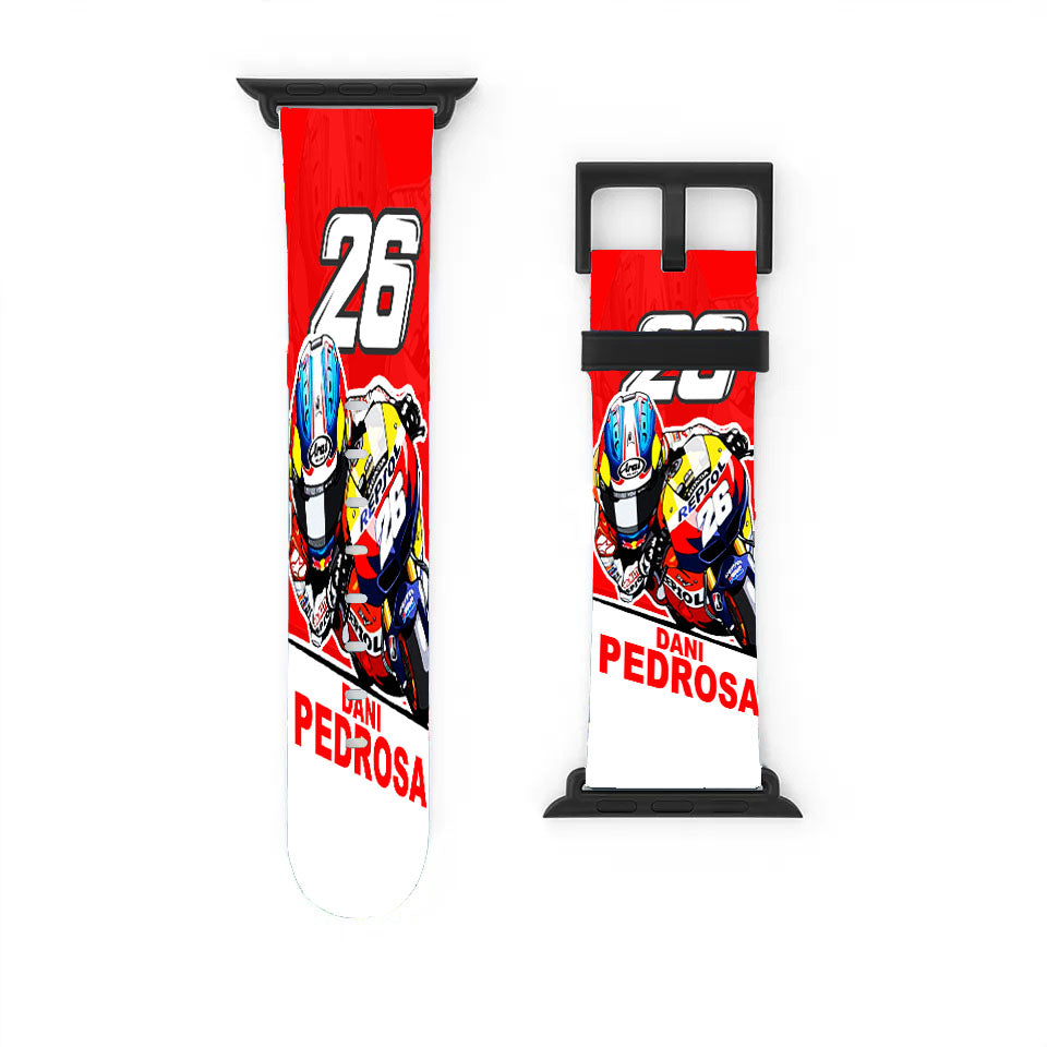 Dani Pedrosa Motogp Caricature Repsol Honda Apple Watch Band 38Mm - 44Mm