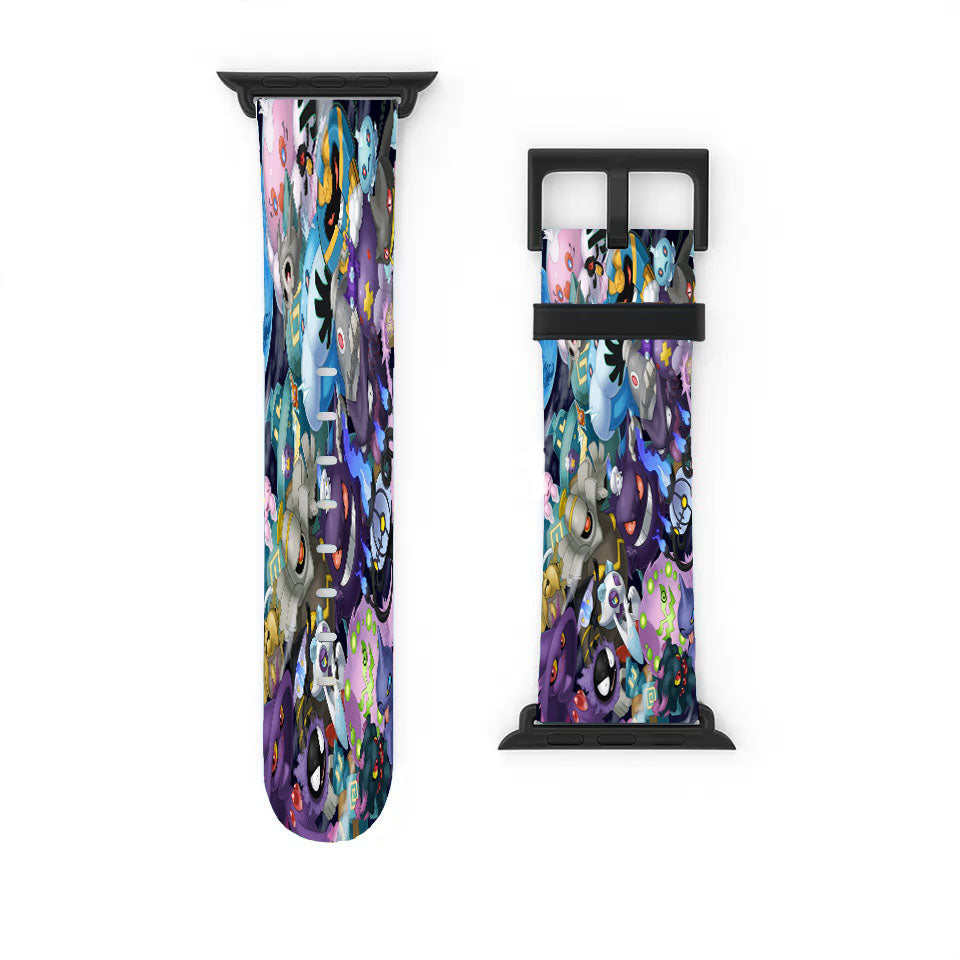 Dark Pokemon All Collection Apple Watch Band 38Mm - 44Mm