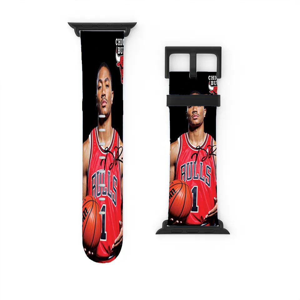Derrick Rose Blk Bkg Apple Watch Band 38Mm - 44Mm