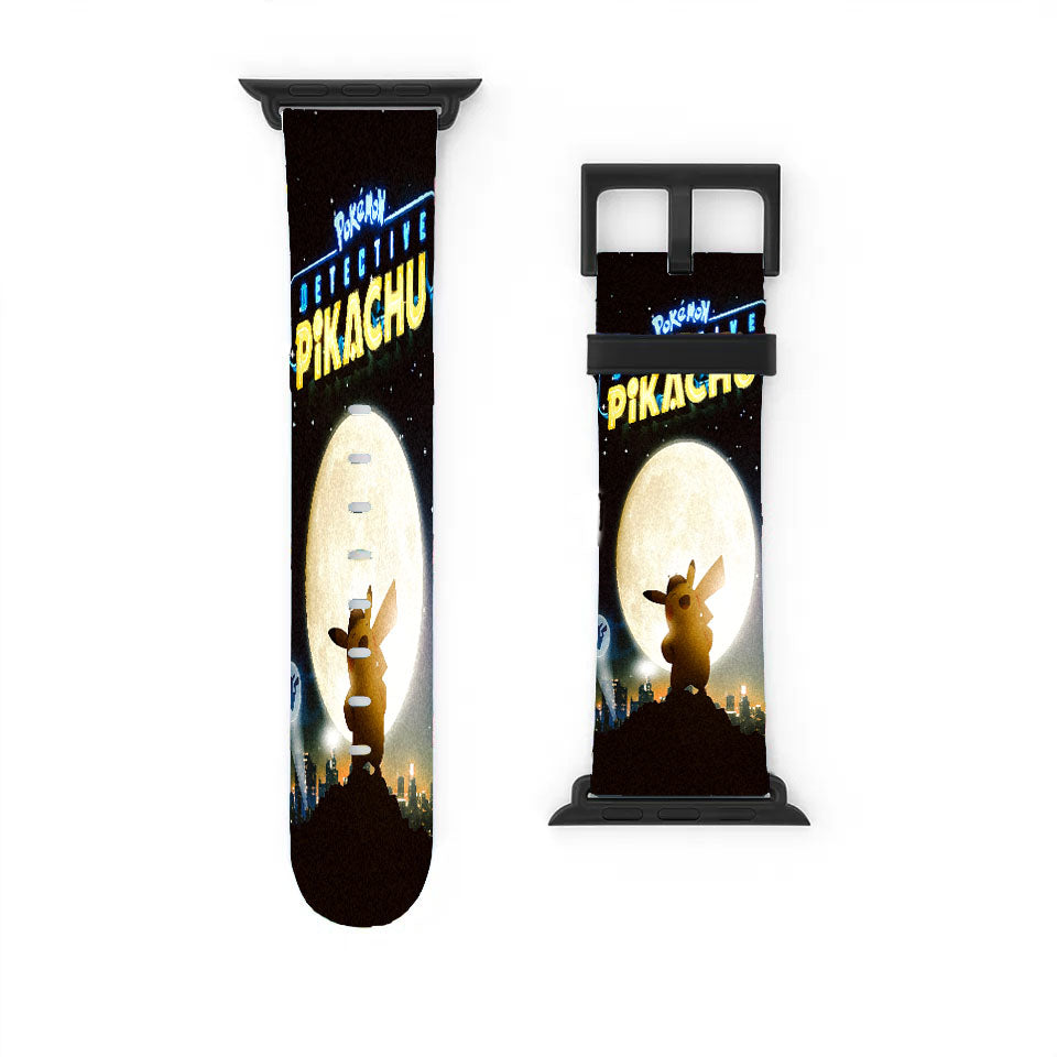 Detective Pikachu Poster Watercolor Apple Watch Band 38Mm - 44Mm