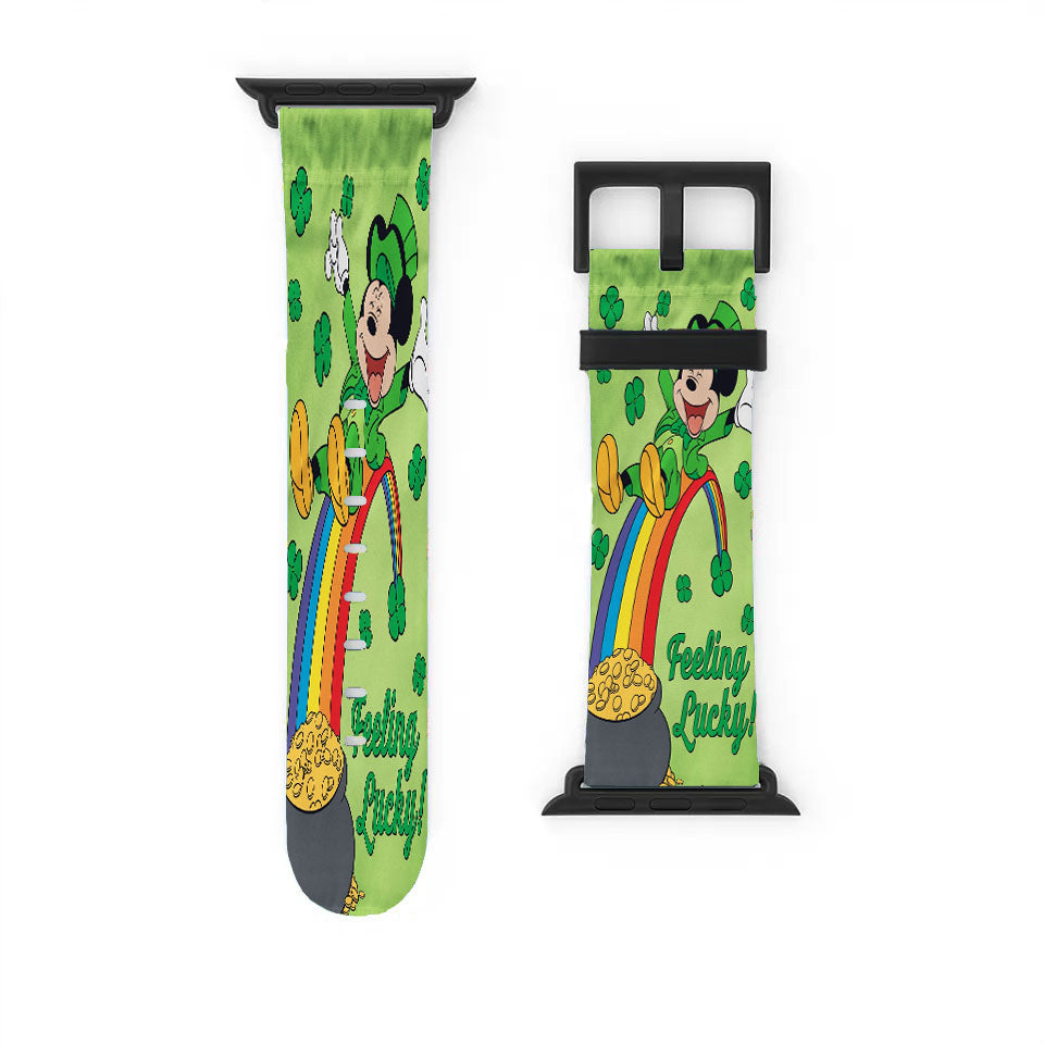Disney Feeling Lucky St. Patrick'S Day Mickey Apple Watch Band 38Mm - 44Mm