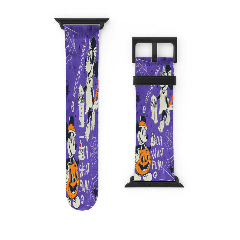Disney Feeling Spooky Mickey And Minnie Apple Watch Band 38Mm - 44Mm