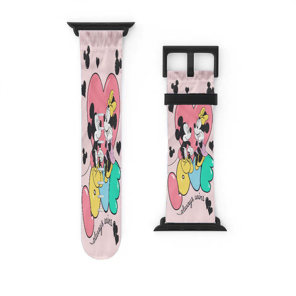 Disney Love Always Wins Mickey & Minnie Apple Watch Band 38Mm - 44Mm