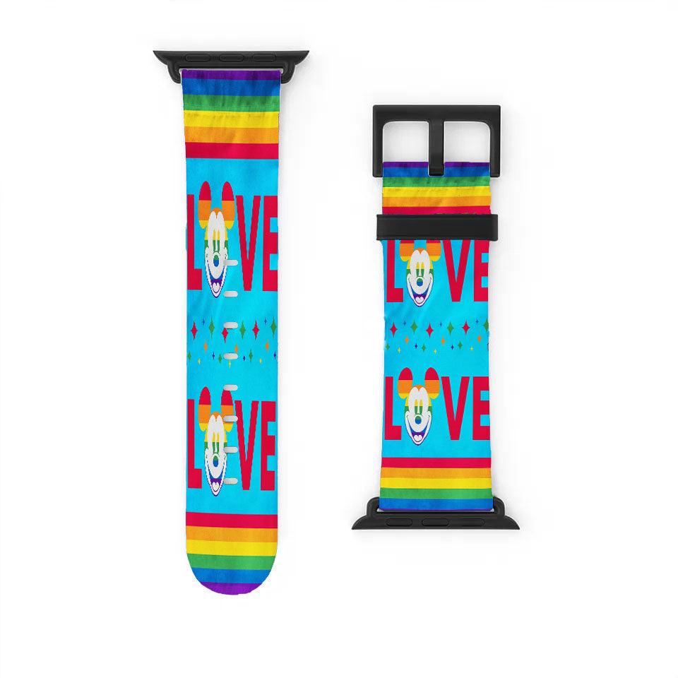 Disney Love Is Love Pride Mickey Apple Watch Band 38Mm - 44Mm