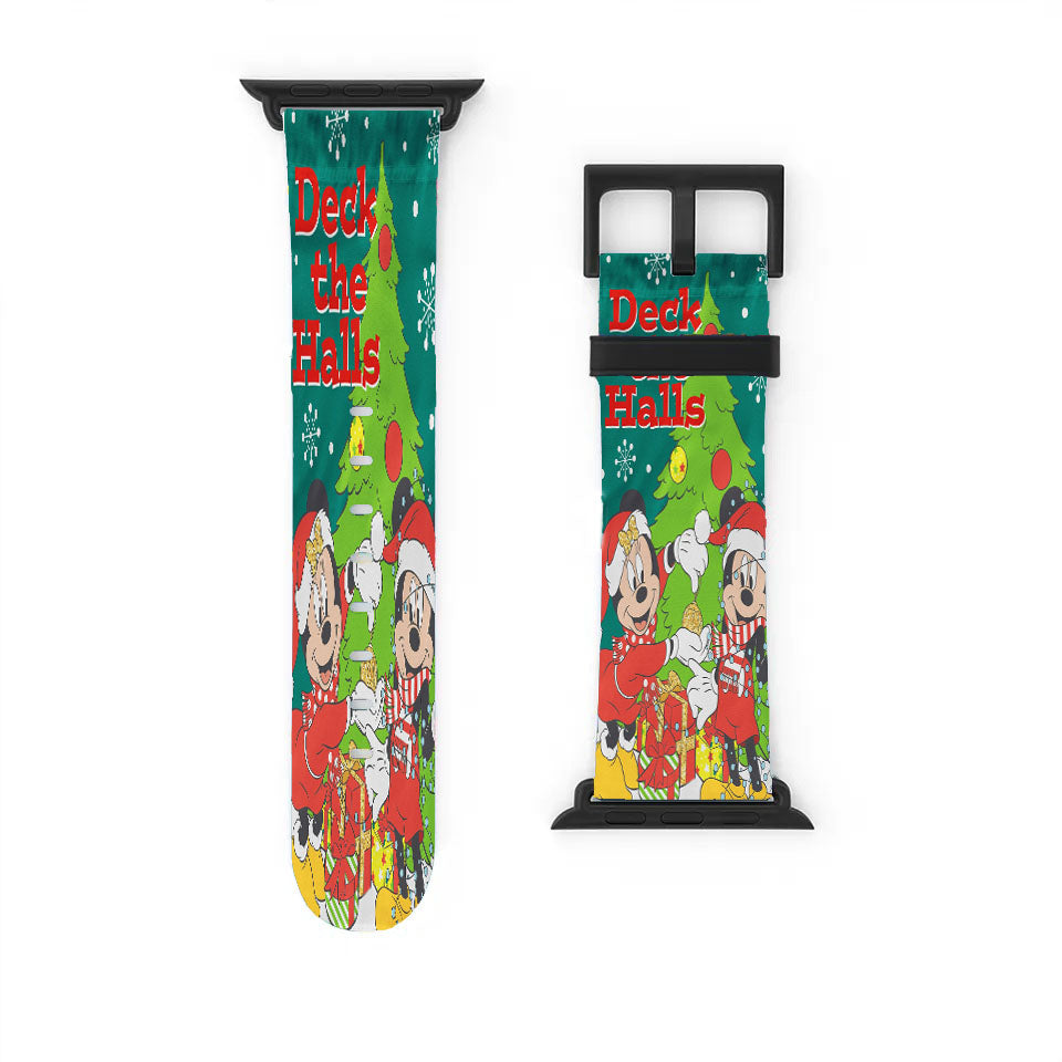 Disney Mickey And Minnie Deck The Halls Apple Watch Band 38Mm - 44Mm