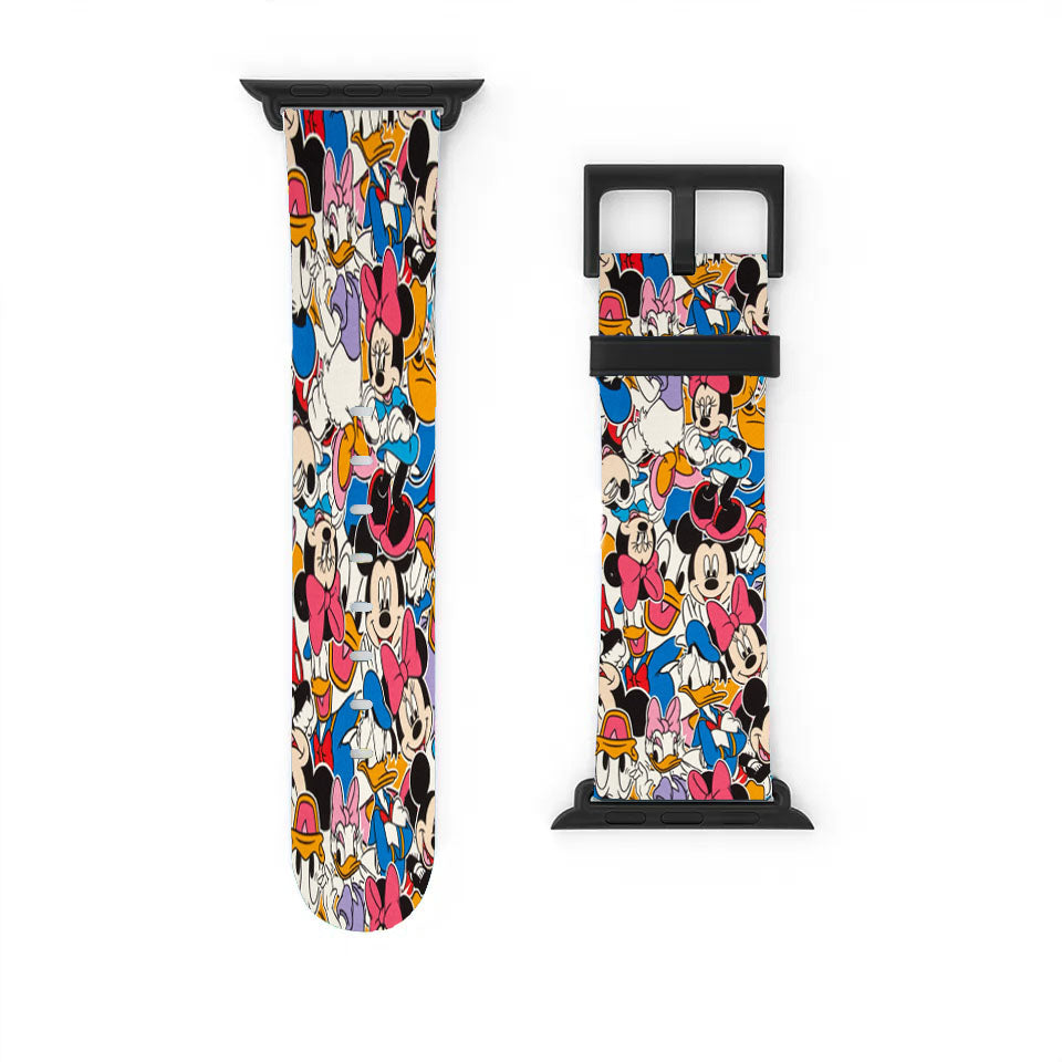 Disney Mickey Mouse Family Sticker Bomb Apple Watch Band 38Mm - 44Mm
