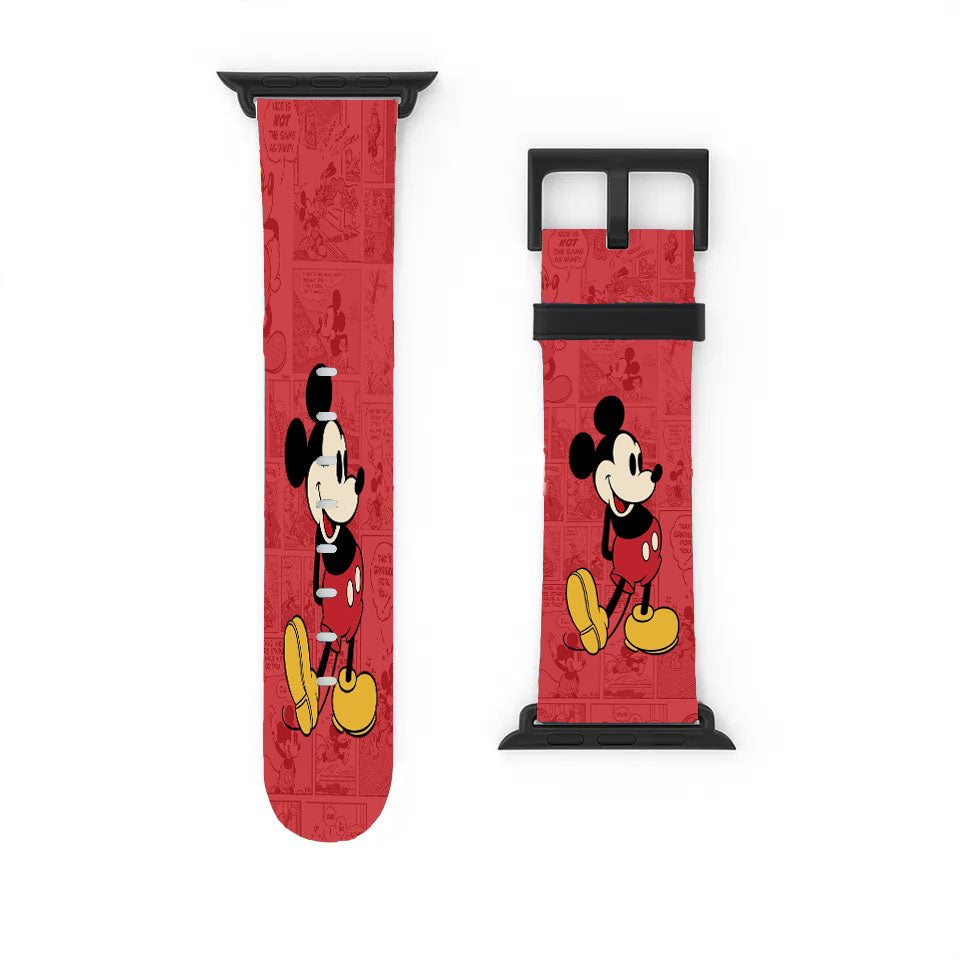 Disney Old Mickey Mouse Comic Apple Watch Band 38Mm - 44Mm