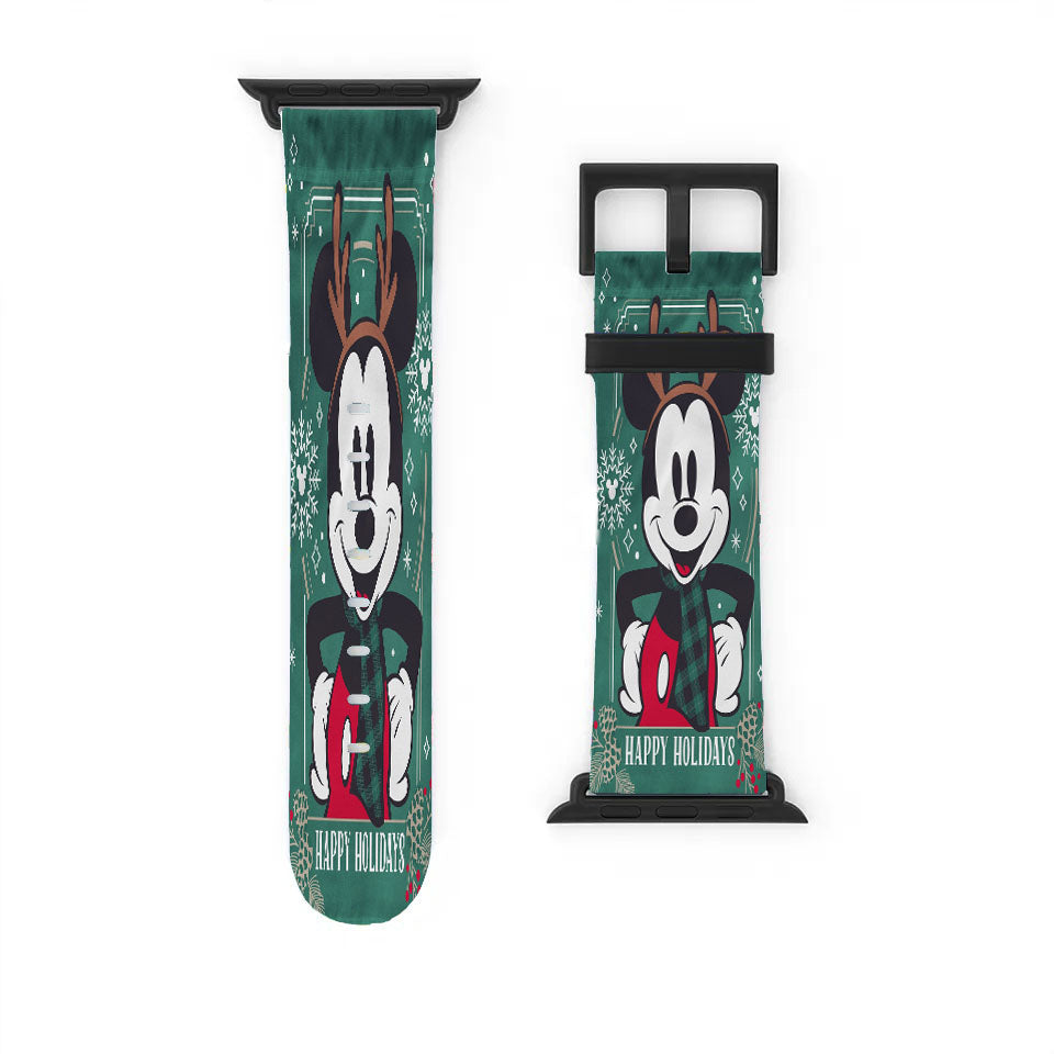 Disney Reindeer Holiday Mickey Apple Watch Band 38Mm - 44Mm