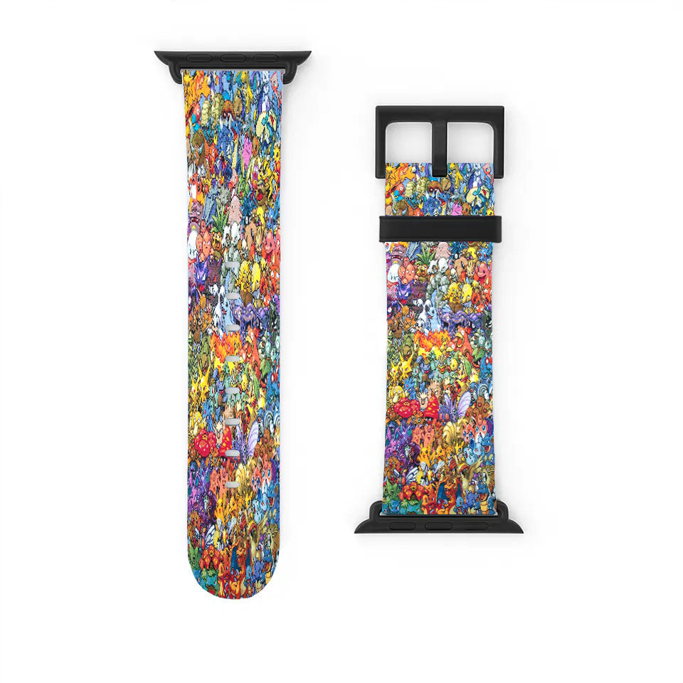 Epic All Pokemon Generations Cross Stitch Apple Watch Band 38Mm - 44Mm