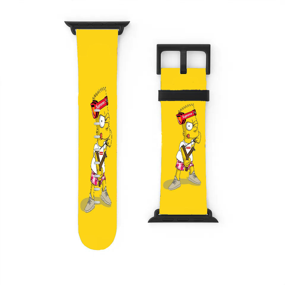 Explore Bart Simpson Supreme Apple Watch Band 38Mm - 44Mm