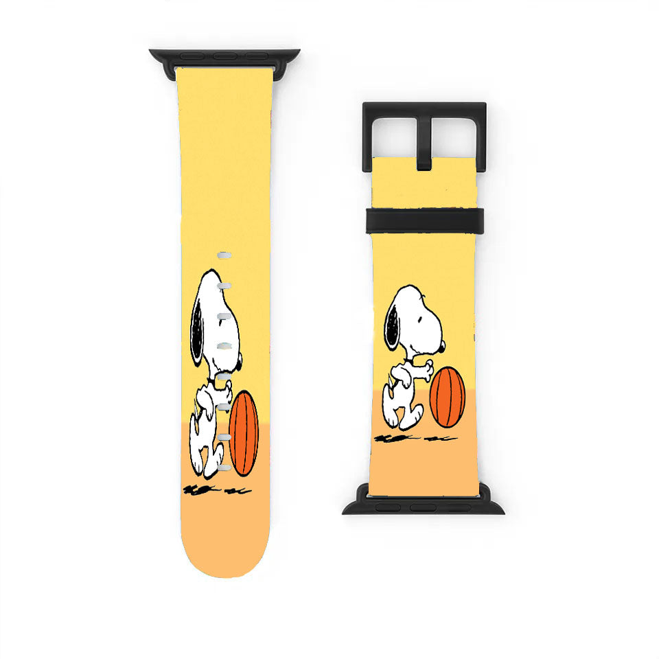Funny Snoopy Play Basket Apple Watch Band 38Mm - 44Mm