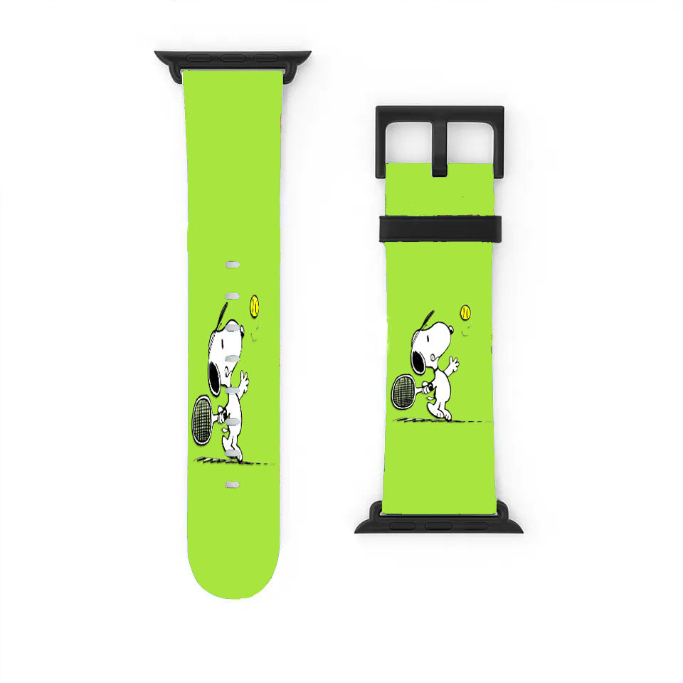 Funny Snoopy Play Tennis Apple Watch Band 38Mm - 44Mm