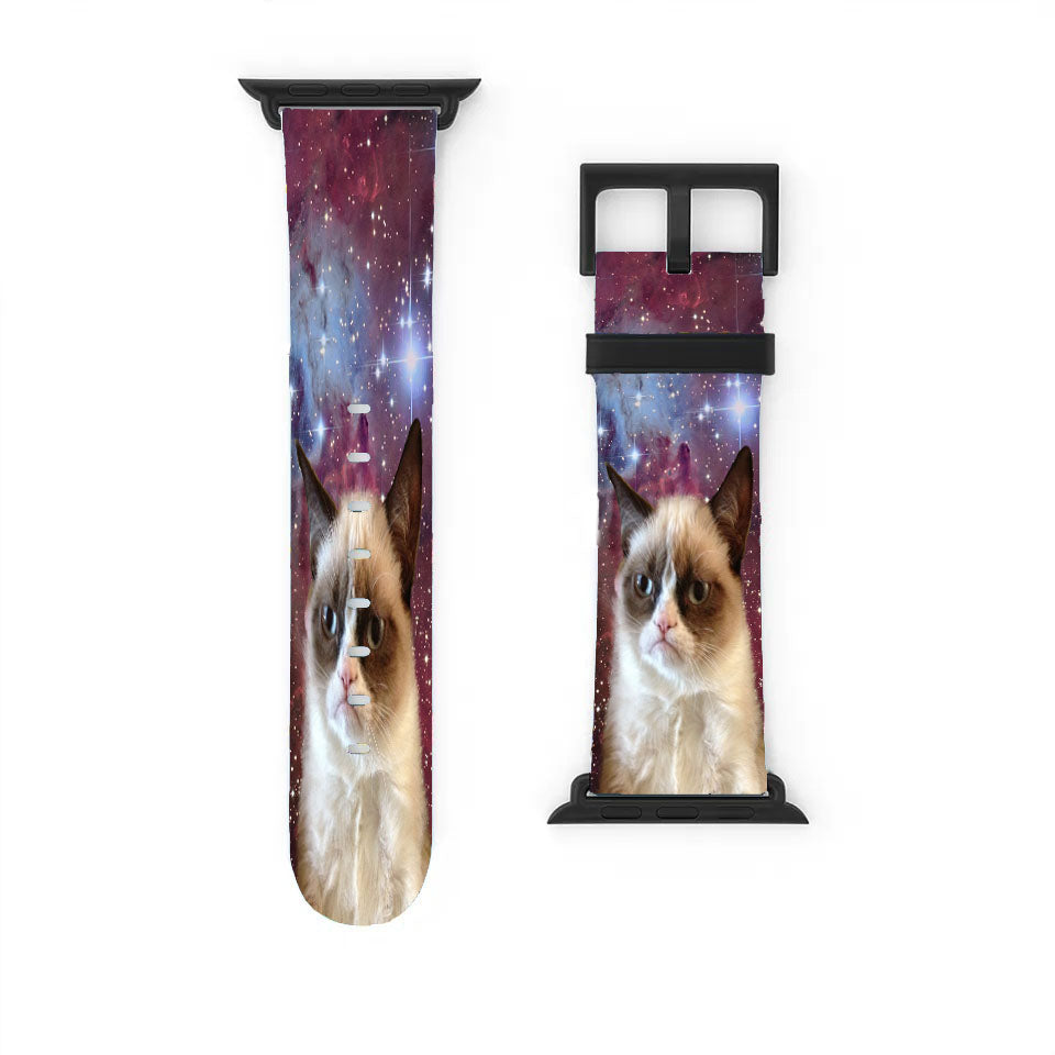 Galaxy Grumpy Cat  Apple Watch Band 38Mm - 44Mm