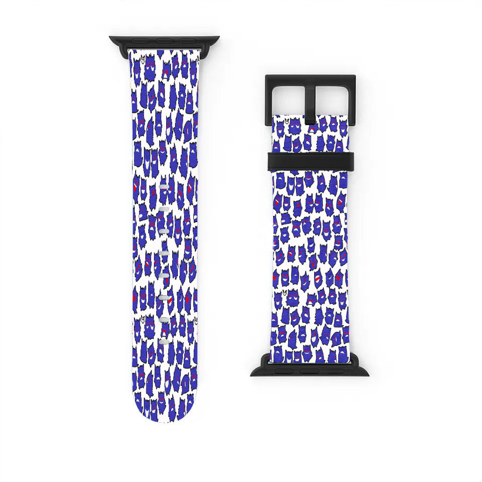 Gengar Pattern Ghost Pokemon Apple Watch Band 38Mm - 44Mm