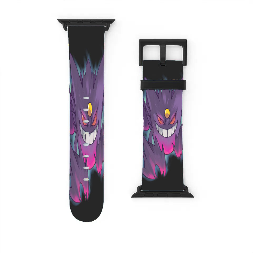 Glowing Dark Gengar Pokemon Art Apple Watch Band 38Mm - 44Mm