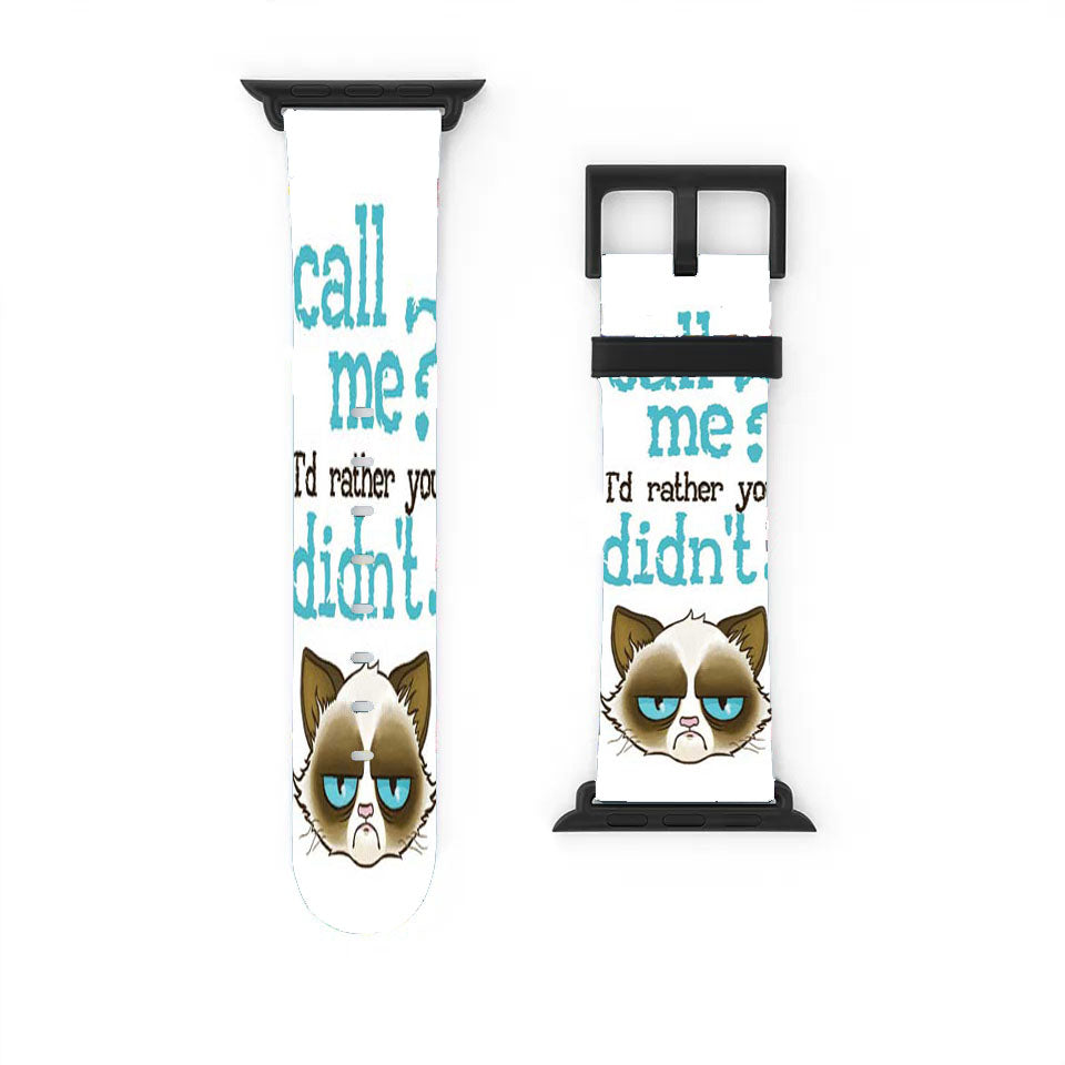 Grumpy Cat Call Me  Apple Watch Band 38Mm - 44Mm