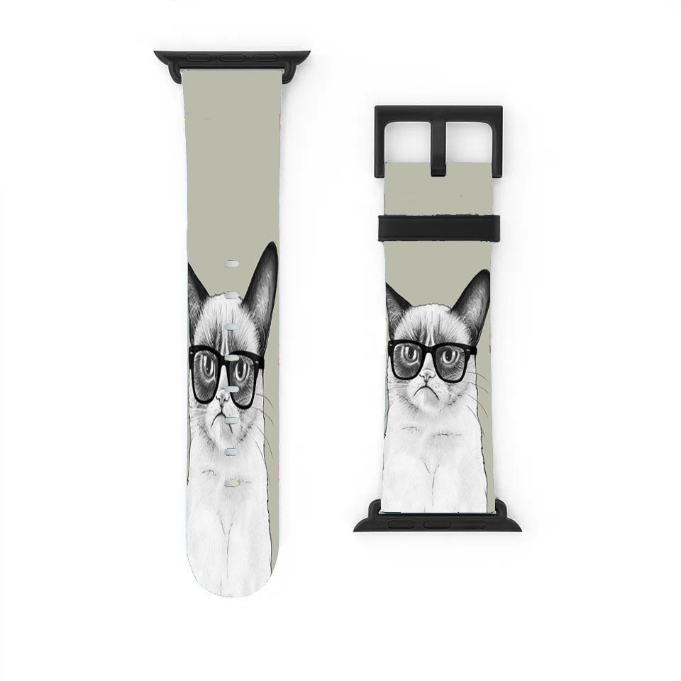 Grumpy Cat Glasses  Apple Watch Band 38Mm - 44Mm
