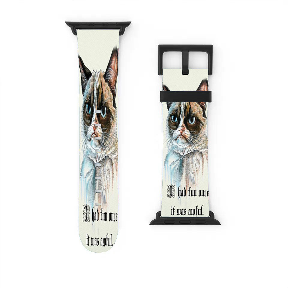 Grumpy Cat I Had Fun Once  Apple Watch Band 38Mm - 44Mm