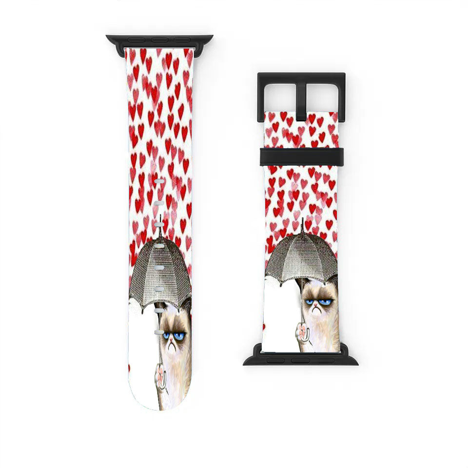 Grumpy Cat Umbrella  Apple Watch Band 38Mm - 44Mm