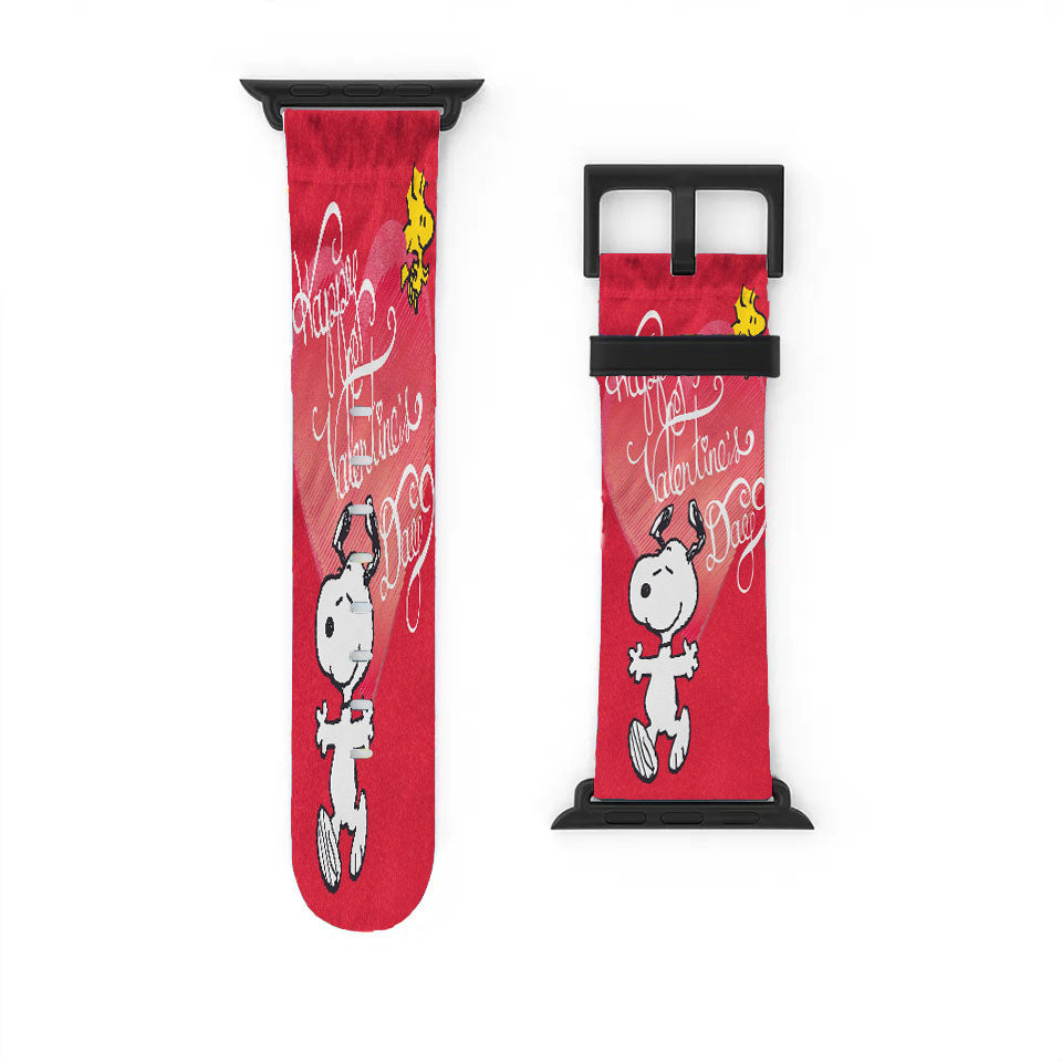 Happy Valentine'S Day Snoopy Apple Watch Band 38Mm - 44Mm