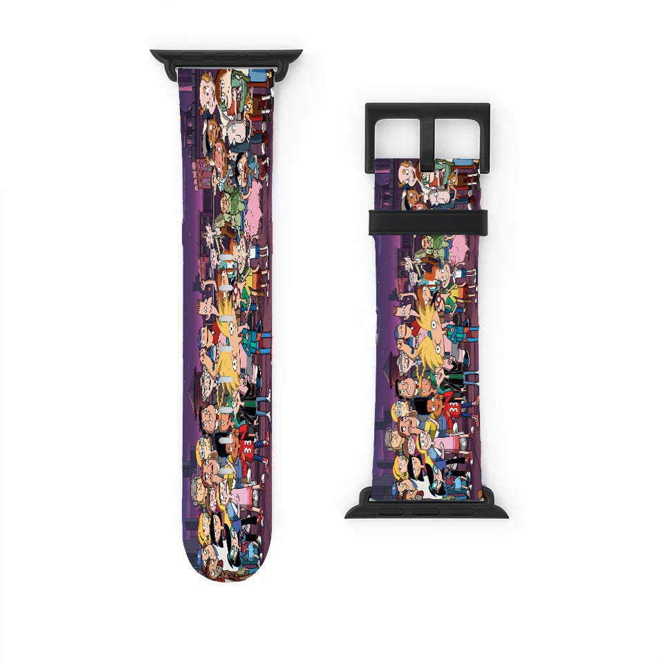 Hey Arnold Nickelodeon All Characters Apple Watch Band 38Mm - 44Mm