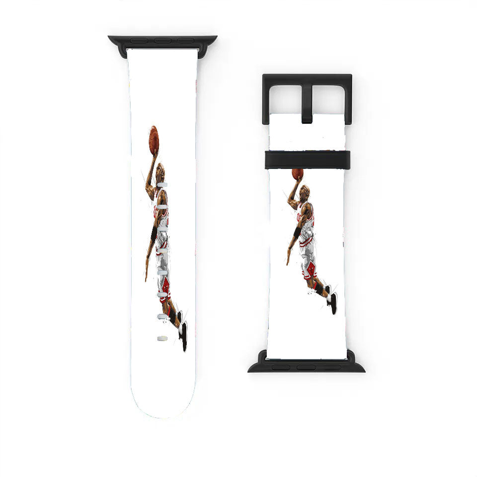 Jumpman Jordan On White Background Apple Watch Band 38Mm - 44Mm
