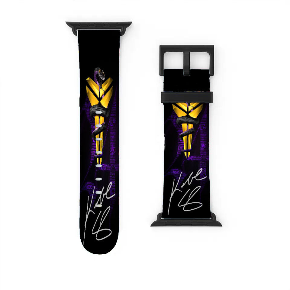 Kobe Bryant Nba Black Mamba Apple Watch Band 38Mm - 44Mm