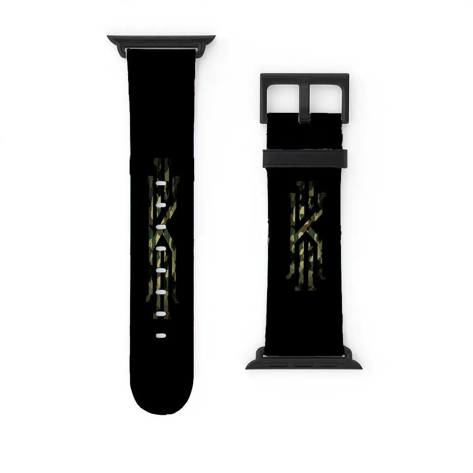 Kyrie Irving Military Camo Logo Apple Watch Band 38Mm - 44Mm