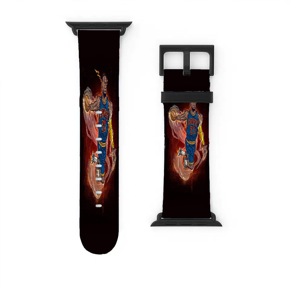 Lebron James Heat Illustration Apple Watch Band 38Mm - 44Mm